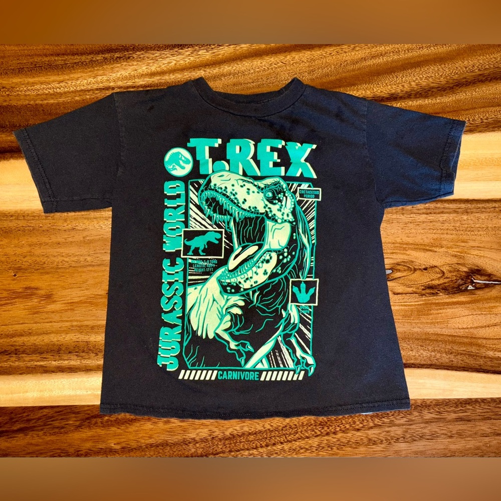 T-Rex Kids Black T-Shirt